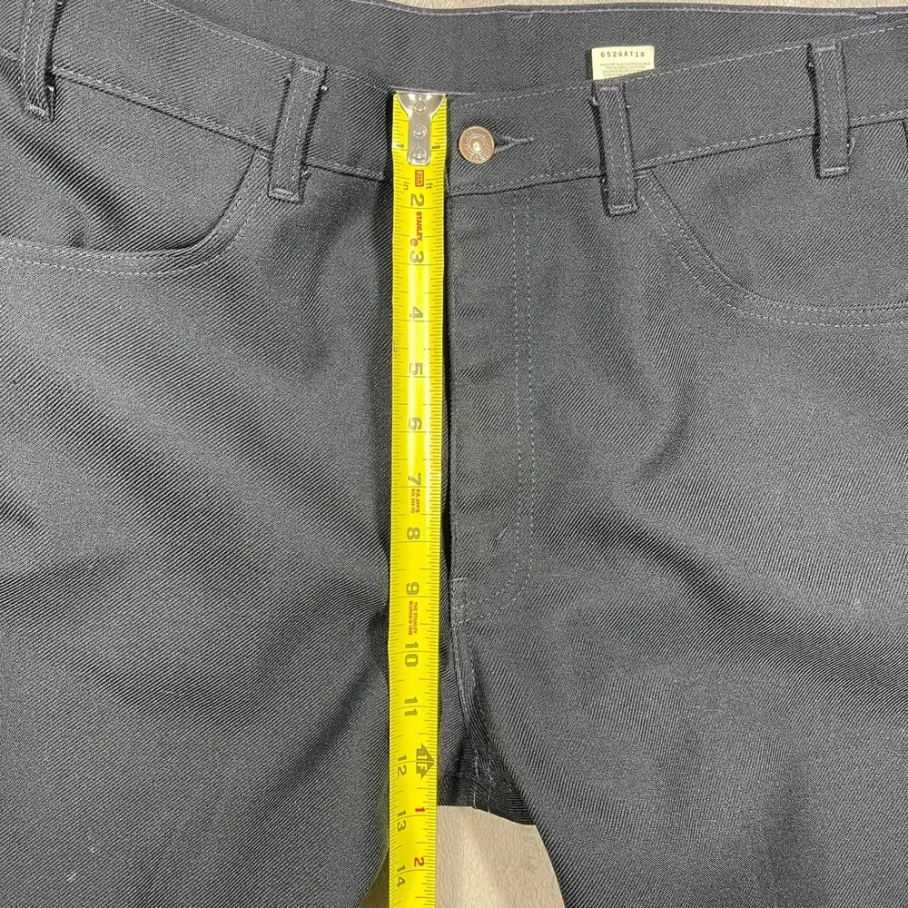 Levi's Boot Cut Dacron Polyester Pants Men 36(34)x30 Blue 517-6117 Vintage